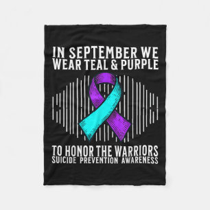 Suicide Awareness Suprt Suicide Prevention Awarene Fleece Blanket