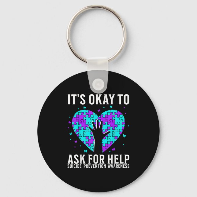 Suicide Awareness Suprt Suicide Prevention Awarene Key Ring (Front)