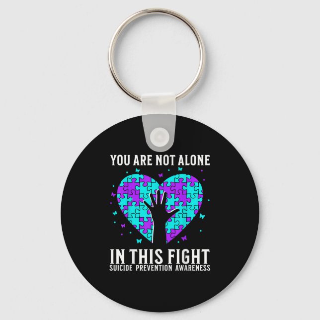 Suicide Awareness Suprt Suicide Prevention Awarene Key Ring (Front)
