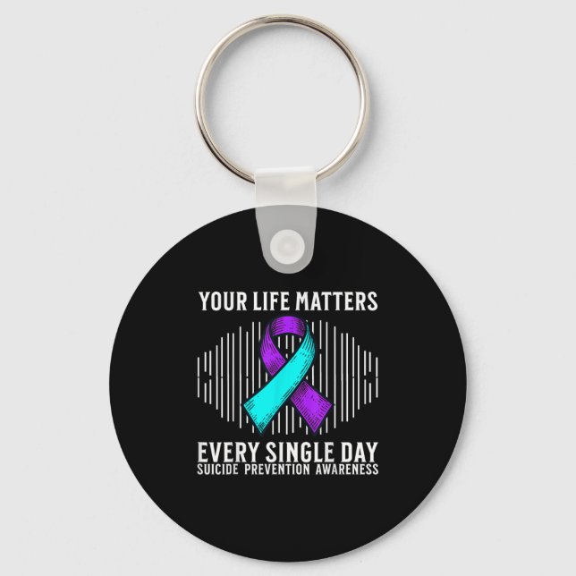 Suicide Awareness Suprt Suicide Prevention Awarene Key Ring (Front)