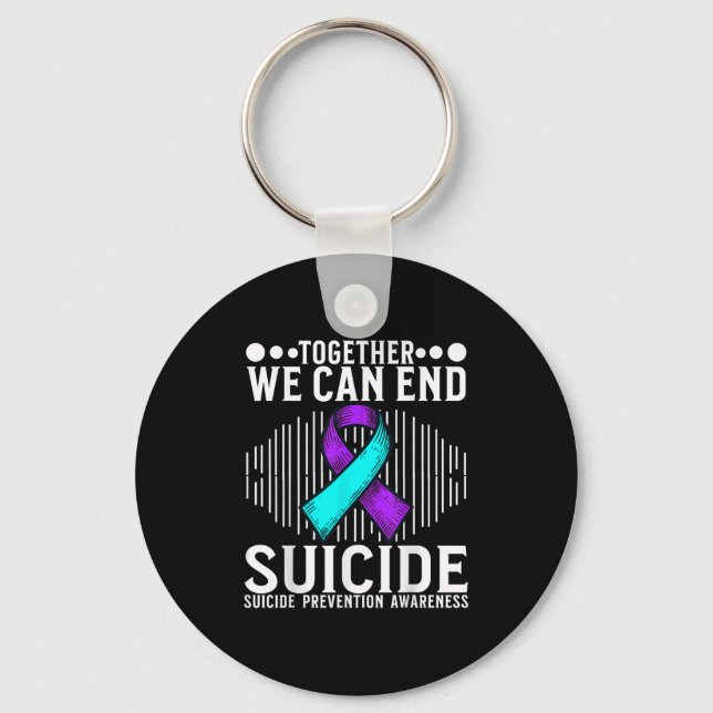 Suicide Awareness Suprt Suicide Prevention Awarene Key Ring (Front)