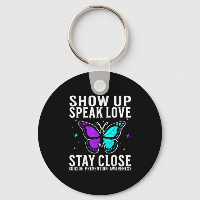 Suicide Awareness Suprt Suicide Prevention Awarene Key Ring (Front)