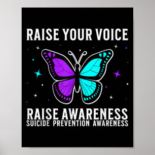 Suicide Awareness Suprt Suicide Prevention Awarene Poster