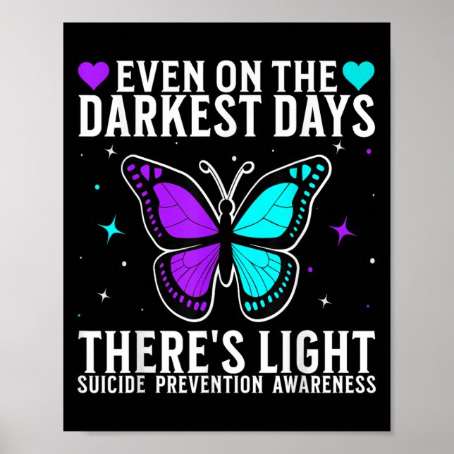 Suicide Awareness Suprt Suicide Prevention Awarene Poster (Front)