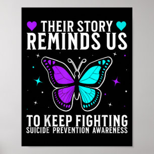 Suicide Awareness Suprt Suicide Prevention Awarene Poster