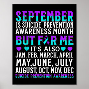 Suicide Awareness Suprt Suicide Prevention Awarene Poster