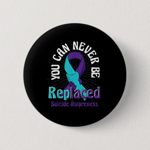 Suicide Awareness Teal Purple Ribbon Suicide Preve 6 Cm Round Badge