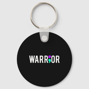 Suicide Awareness Warrior Design Gift For Mental Key Ring