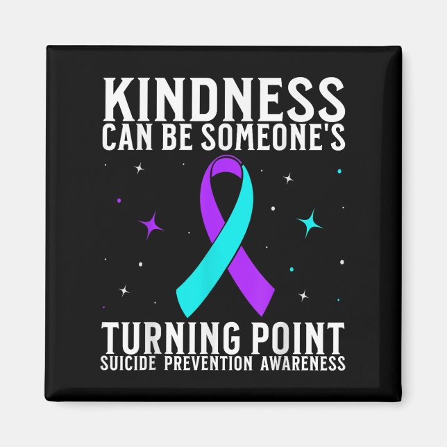 Suicide Awareness Warrior Suicide Prevention Aware Magnet (Front)