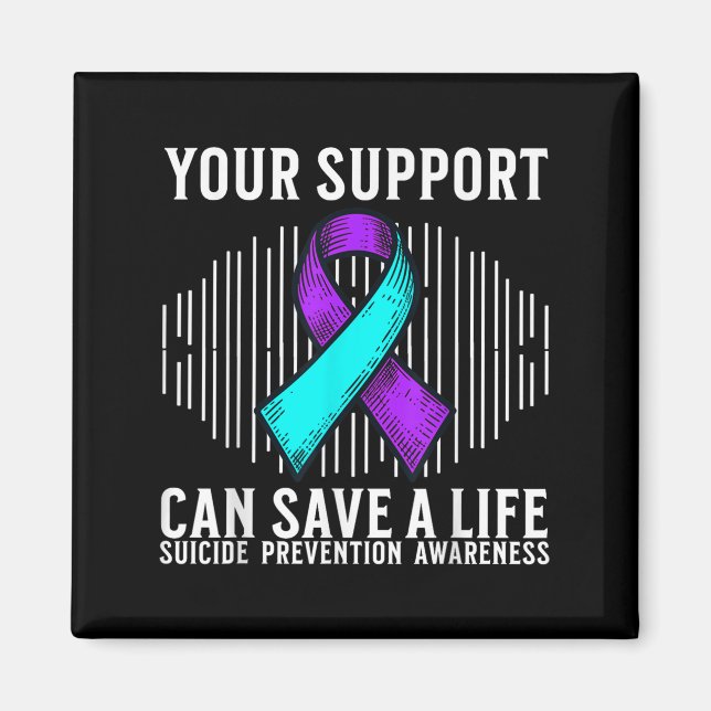 Suicide Awareness Warrior Suicide Prevention Aware Magnet (Front)