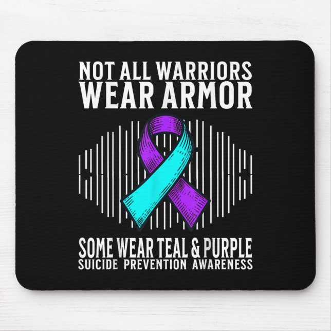 Suicide Awareness Warrior Suicide Prevention Aware Mouse Pad (Front)