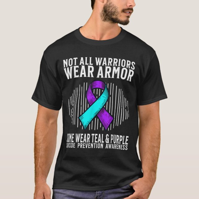 Suicide Awareness Warrior Suicide Prevention Aware T-Shirt (Front)