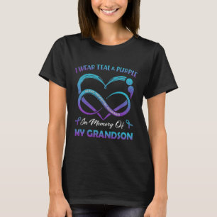 Suicide Awareness Wear Teal Purple In Memory Of My T-Shirt