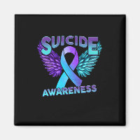 Suicide Awareness Wings And Ribbon Suicide Prevent