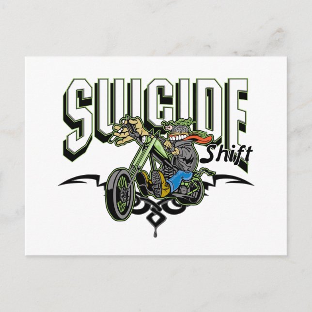 Suicide Biker Postcard (Front)