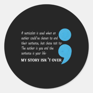 Suicide Depression Awareness Classic Round Sticker