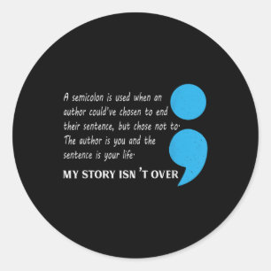 Suicide Depression Awareness Classic Round Sticker