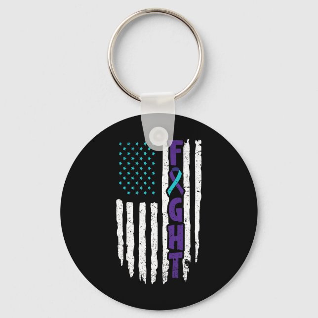 Suicide Depression Design for a Prevention Awarene Key Ring (Front)