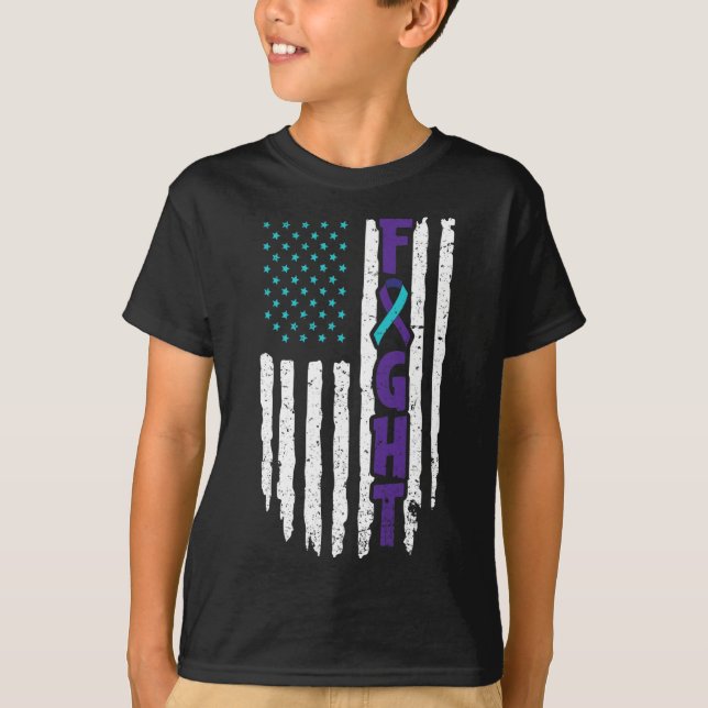 Suicide Depression Design for a Prevention Awarene T-Shirt (Front)