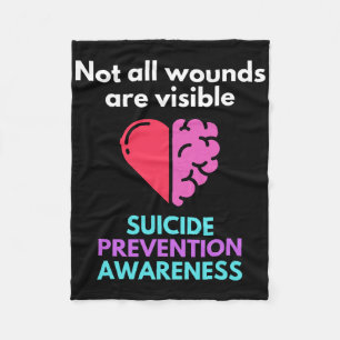 Suicide Gives The Pain To Someone Else. Suicide Aw Fleece Blanket
