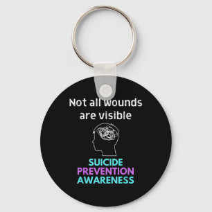 Suicide Gives The Pain To Someone Else. Suicide Key Ring
