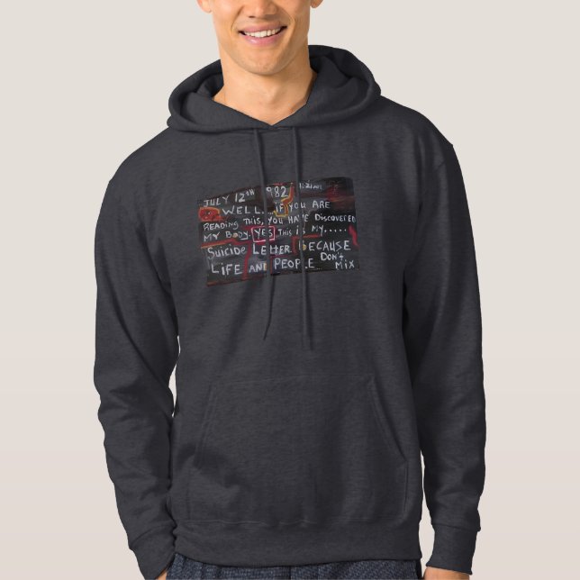 SUICIDE LETTER HOODIE (Front)