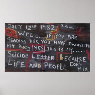 SUICIDE LETTER POSTER
