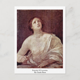Suicide Of Lucretia By Guido Reni Postcard