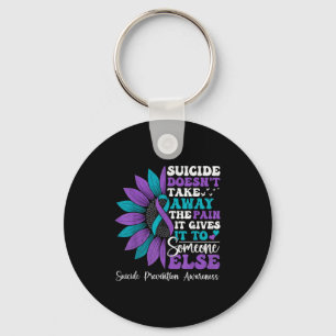 Suicide Pain Sunflower Suicide Prevention Awarenes Key Ring