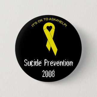 suicide prevention 6 cm round badge