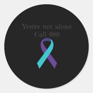 Suicide Prevention 988  Classic Round Sticker