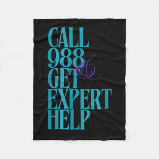 Suicide Prevention 988  Fleece Blanket