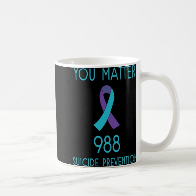 Suicide Prevention 988 Hotline  Coffee Mug (Right)