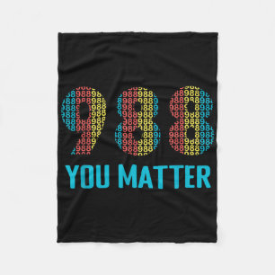 Suicide Prevention 988 Hotline Shirt  Fleece Blanket