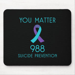 Suicide Prevention 988 Hotline Shirt Premium  Mouse Pad