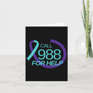 Suicide Prevention 988 Suicide Prevention Depressi Card