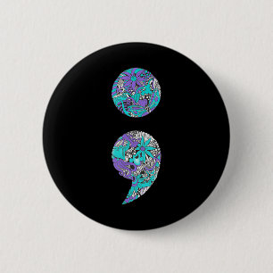 Suicide Prevention And Depression Awareness _1 6 Cm Round Badge