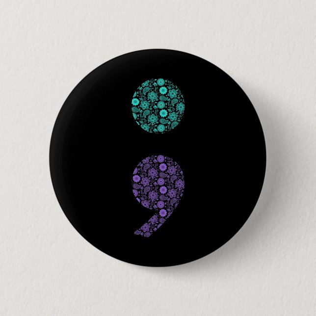 Suicide Prevention Awareness  6 Cm Round Badge (Front)