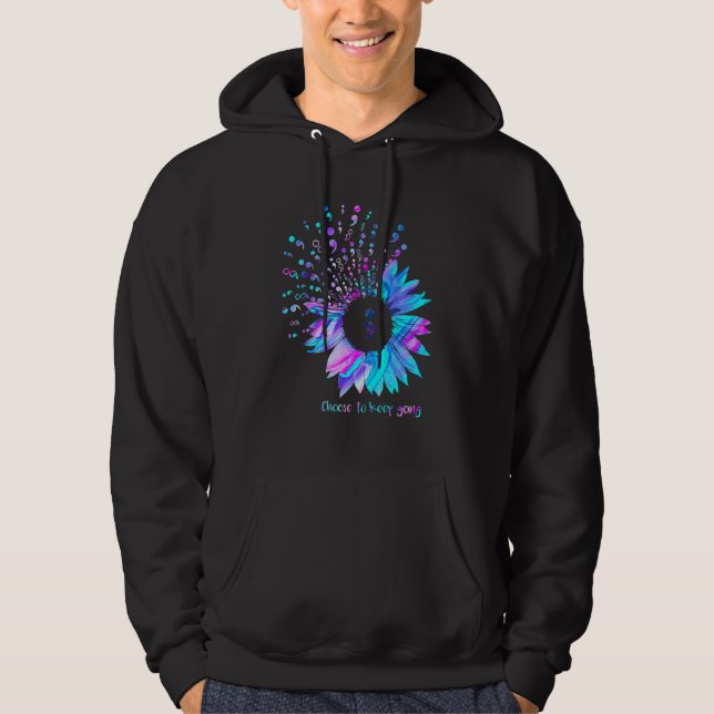 Suicide Prevention Awareness Choose To Keep Going  Hoodie (Front)