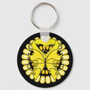 Suicide Prevention Awareness Circle of Ribbons Key Ring