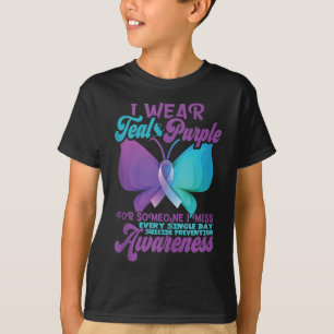 Suicide Prevention Awareness Design_ I Wear Teal A T-Shirt