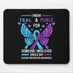Suicide Prevention Awareness Design I Wear Teal An Mouse Pad
