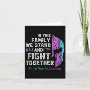 Suicide Prevention Awareness Family Support Sparta Card