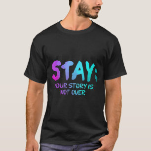 Suicide Prevention Awareness Gift Teal Purple Semi T-Shirt