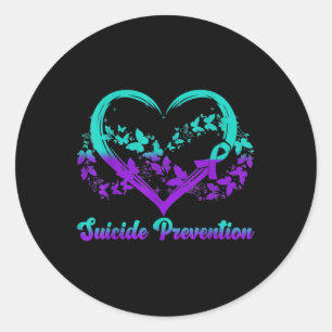 Suicide Prevention Awareness Gifts  Classic Round Sticker