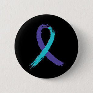 Suicide Prevention Awareness Grandpa Usa Flag Ck G 6 Cm Round Badge