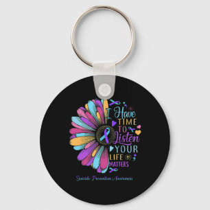 Suicide Prevention Awareness I Have Time To Listen Key Ring