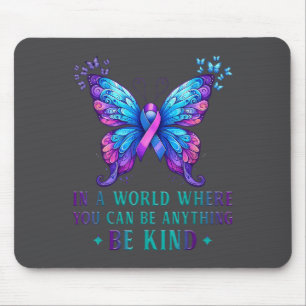 Suicide Prevention Awareness In A World Be Kind Su Mouse Pad