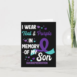Suicide Prevention Awareness In Memory Of Son Prem Card