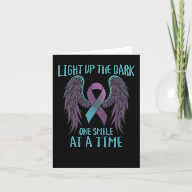 Suicide Prevention Awareness Light Up The Dark  Card (Front)